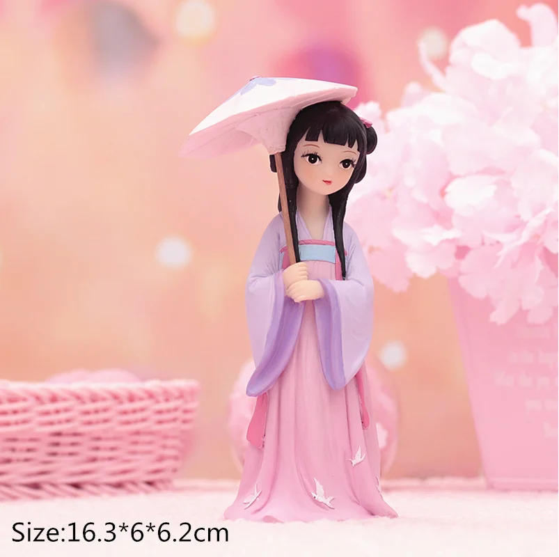 Take book Hanfu девушка Моделирование ремесла творческие украшения для дома милые