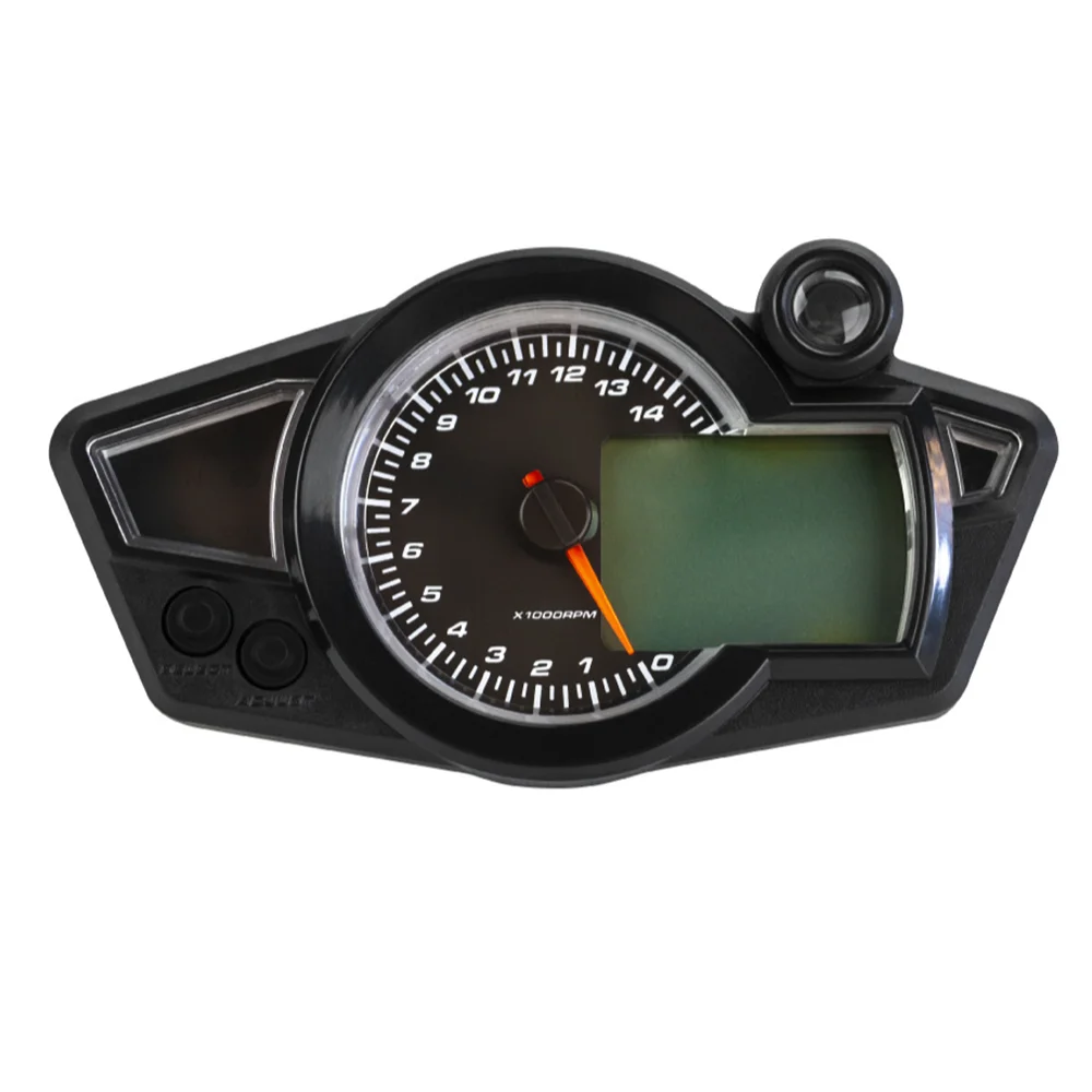 

Universal LCD Digital Motorcycle Odometer Speedometer Meter Instrument Adjustable MAX 199KM/H 14000 RPM For 2/4 Cylinder