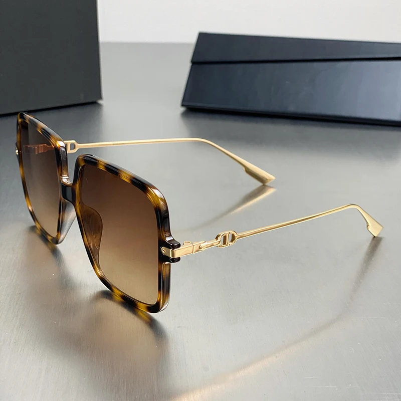 

2021 Italy Fashion Brand Square Frames Sunglasses Classics LINK UV400 Vintage Polarized Men and women's Sungalsses With Box