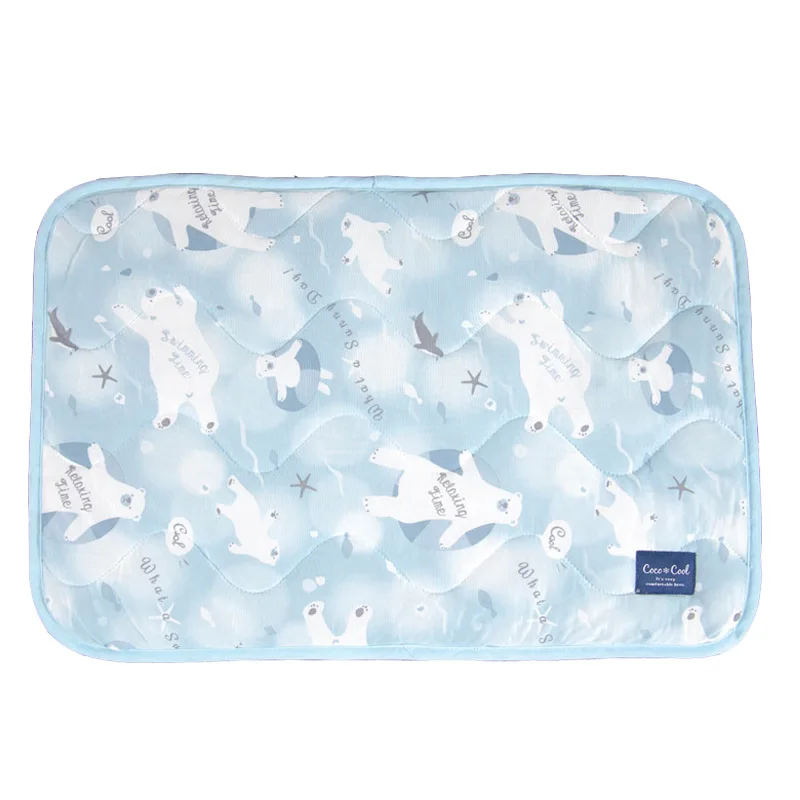 

Japan summer cool feeling fabric ice silk pet blanket cat litter dog pad mat cooling ice pad anti bite pet supplies