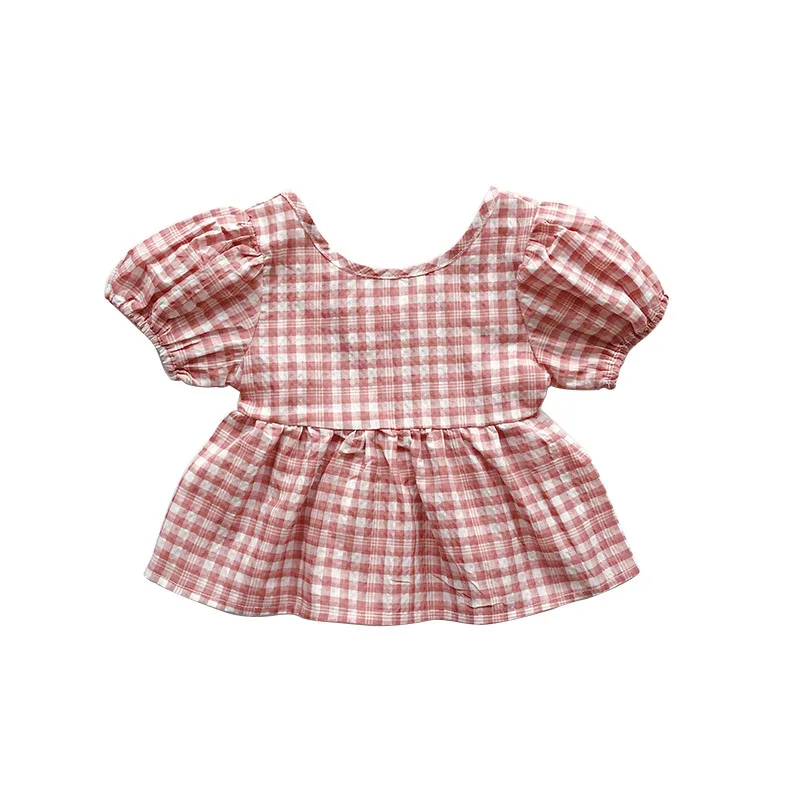 Футболка с короткими рукавами для девочек модная Корейская хлопковая рубашка в