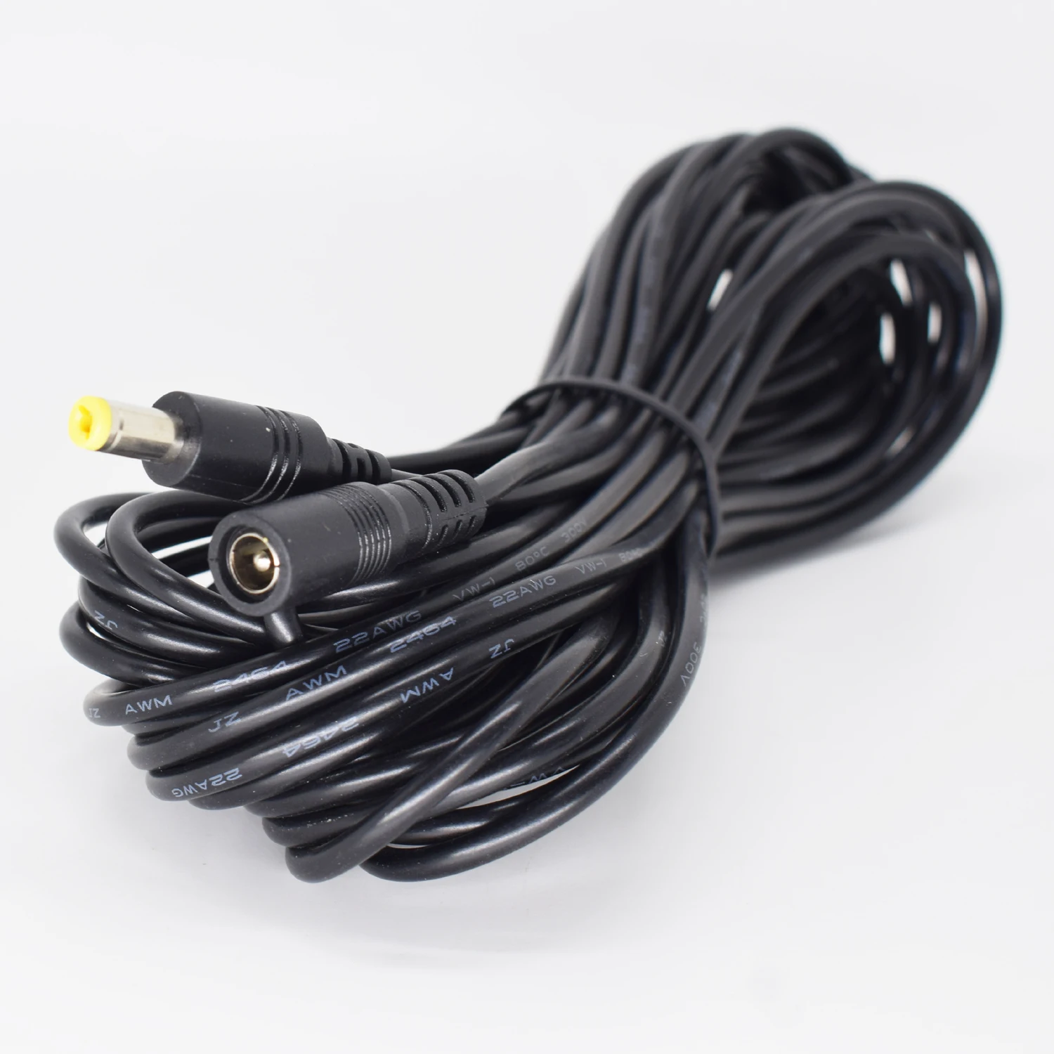 

1 шт. 10 м источник питания постоянного тока 5,5 мм x 2,1 мм 2,1 мм Удлинительный кабель «штырь-гнездо» 22AWG