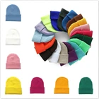 Модная новинка, зимняя шапка карамельных цветов, женская вязаная шапка, теплая мягкая модная шапка, шерстяная шапка в стиле K-POP, Элегантная универсальная шапка