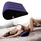 Подушка Toughage с клиновидным узором, треугольная подушка из ПВХ, Флокированная подушка, Женская подушка для секса, моющаяся поясная подушка