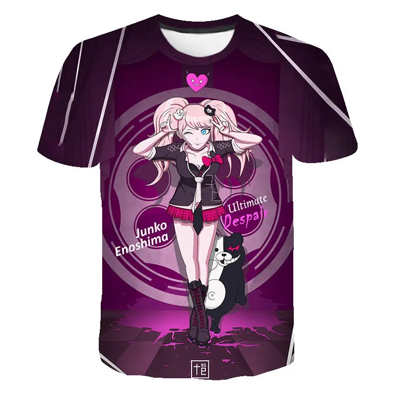 

3D Summer Printed T Shirts Danganrobpa Casual Men Women Children Fashion Short Sleeve Boy Girl Kids Short Sleeve Cool Tops