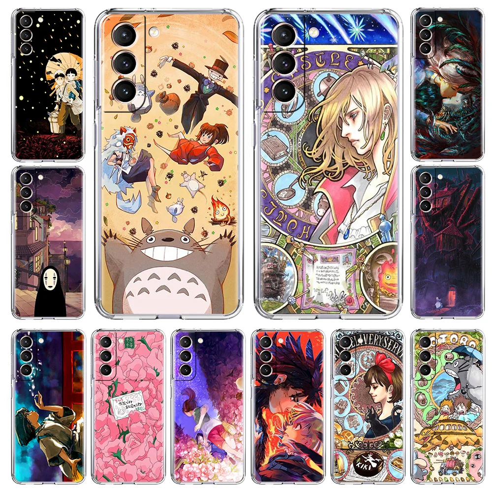 

Ghibli Spirited Away T-Totoroes Phone Case For Samsung Galaxy S20 FE S21 Plus S10 S10E Note 20 Ultra 10 Lite M31 Clear Cover