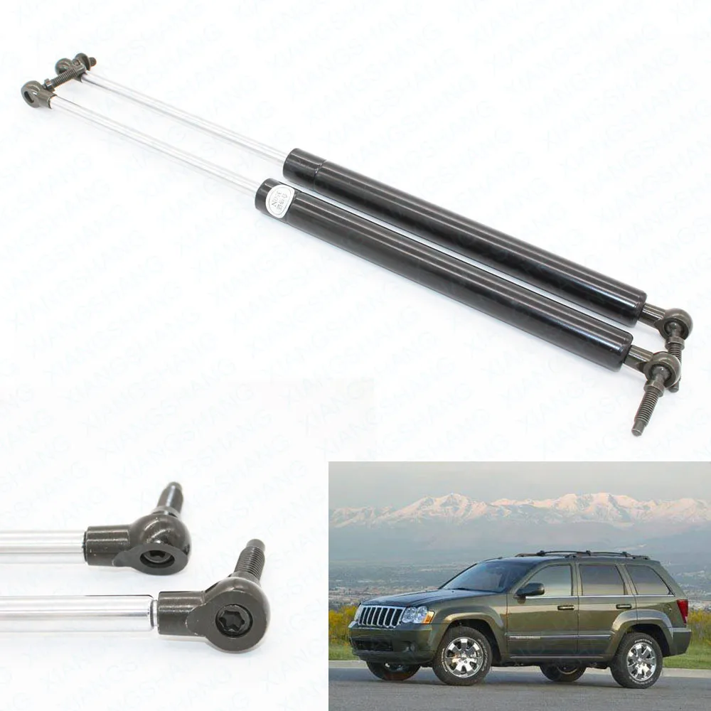 Черный Углеродное волокно для 1999-2003 2004 Jeep Grand Cherokee Sport Utility багажника загрузки газа пружинный подъем поддерживает Распорки Опора ударов - Цвет: Черный