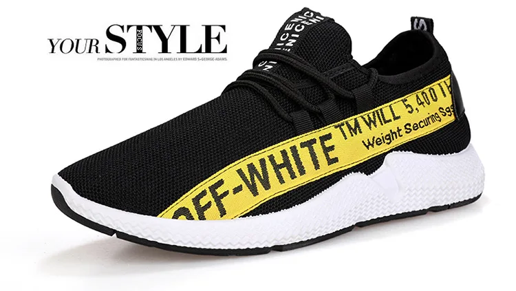Autumn New Style Men Shoes Fashion Casual Mesh Shoes Stylish Rubber Shoes Sneakers Low Top Breathable Korean-style Running