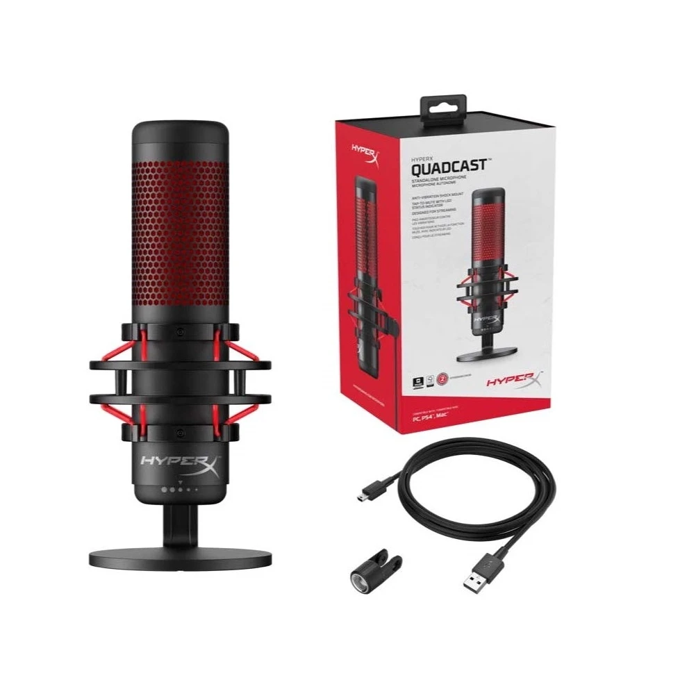 Оригинальный Микрофон Kingston HyperX QuadCast / S микрофон для киберспорта компьютерный