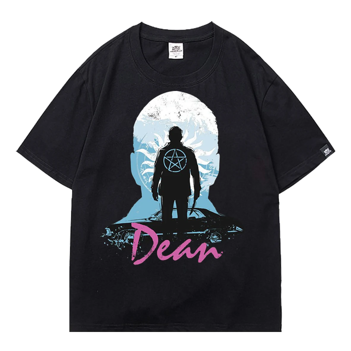 

T Shirt for Men 2021 Summer Men T-shirt Supernatural Popular TV Show Patterned Short Sleeve T-shirts Oversized T-shirt Male Tees