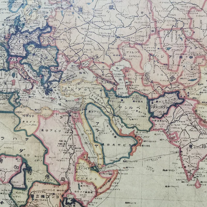 1 шт. декоративный постер с картой и ретро узором студенческий подарок