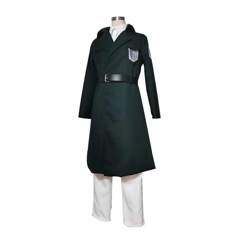 Костюм для косплея Эрена джегера из аниме Атака Титанов Униформа куртка одежда