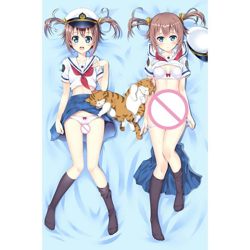 High School Fleet anime Haifuri sexy Akeno Misaki &amp Shiro-chan pillow cover Haisukuru Furito Dakimakura body Pillowcase | Дом и сад