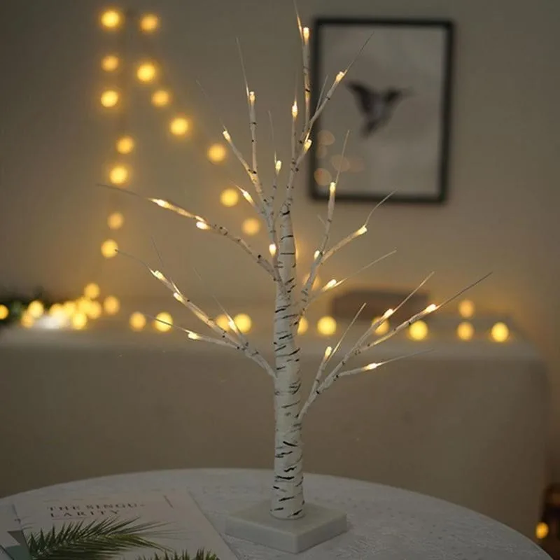 45 см/60 см пасхальное украшение светодиодный светильник из березы на батарейках