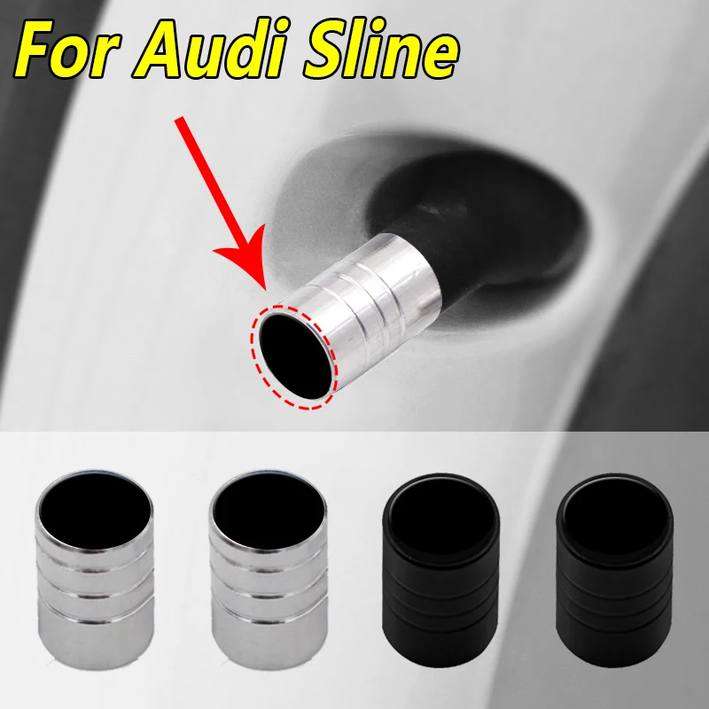 

4pcs Car Tire Valve Caps Cover For Audis Sline TT A1 A2 A3 A4 A5 A6 A7 A8 8P B6 B7 B8 C5 C6 C7 Q5 Q7 Rlines S1 S2 S3 S4 S5 S6