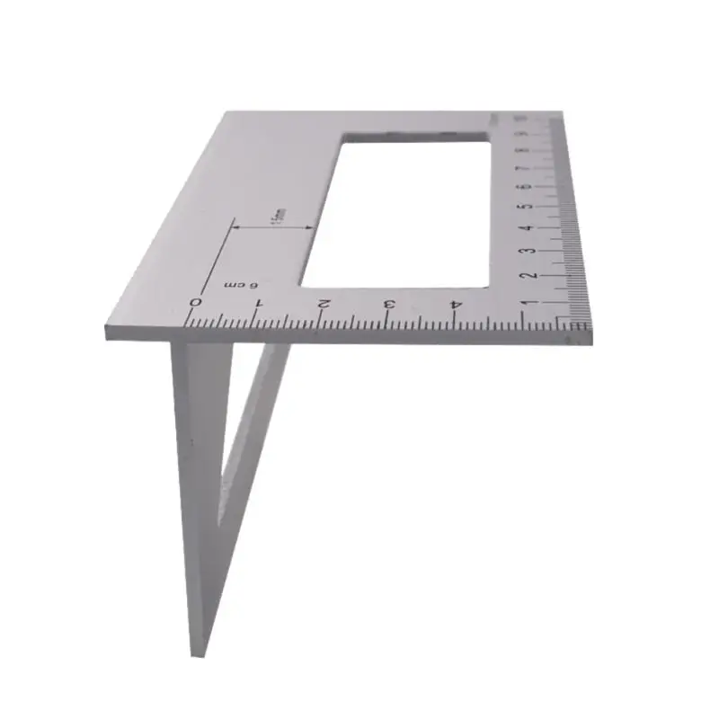 

45/90 Degree Gauge Right Angle Ruler Measuring Woodworking Tool Protractor