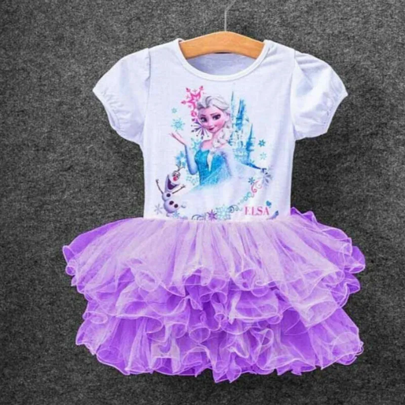 Платья Анны и Эльзы Disney Холодное сердце для девочек детская одежда костюмы