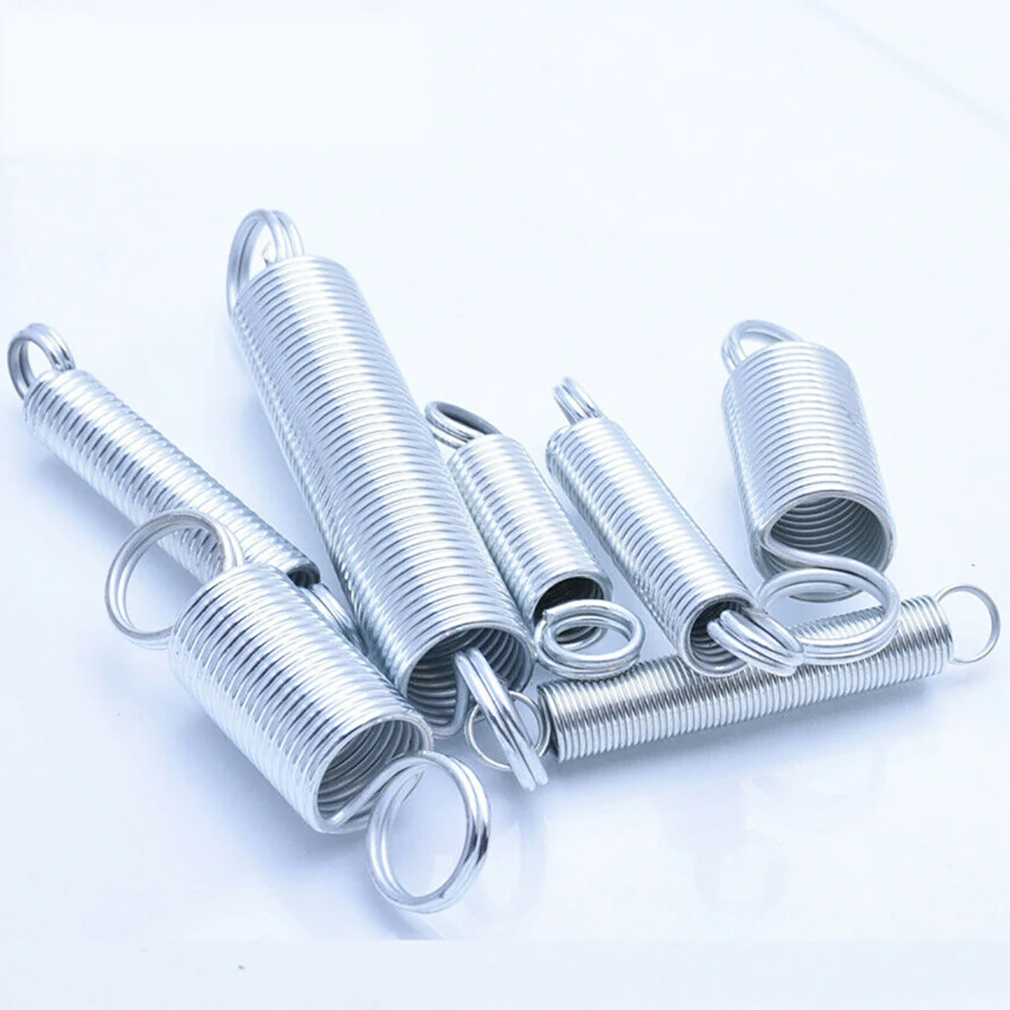 

1Pcs Zinc Plated Extension Spring Wire Dia 2/2.5mm Tension Spring With Double Hook OD 12-30mm*Length 300mm