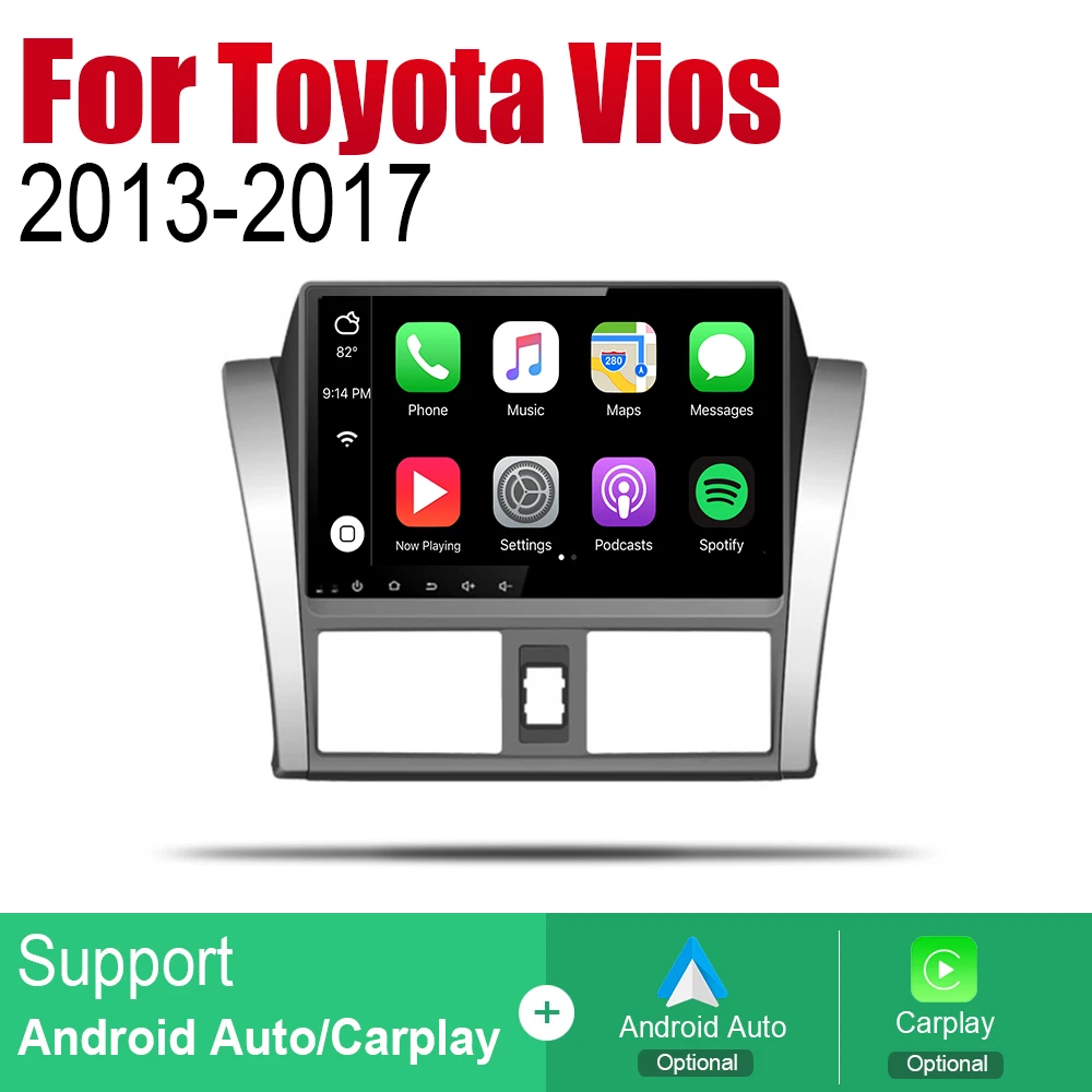 ZaiXi Android автомобильный GPS Navi для Toyota Vios 2013 ~ 2017 плеер навигация WiFi Bluetooth Mulitmedia