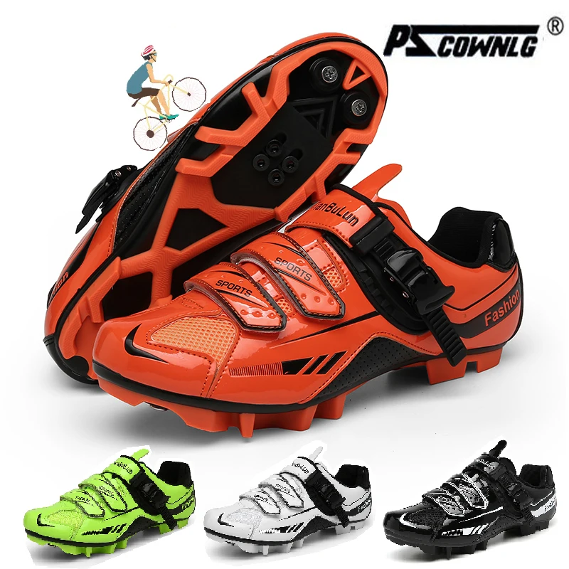 

Men Cycling Sneaker Mtb Shoes Spd Mountain Bike Shoes Self-Locking Cleats Road Cycling Shoes Women Speed Bicycle Flat Sneakers