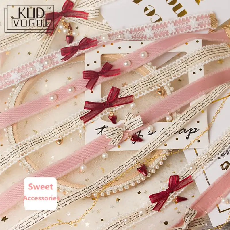 Ожерелье принцессы Лолиты оригинальный дизайн ручная работа для клубники