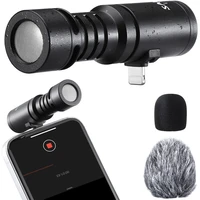 sairen mini microphone with lightning type c interface for iphone android smartphone voice recording live broadcast mic