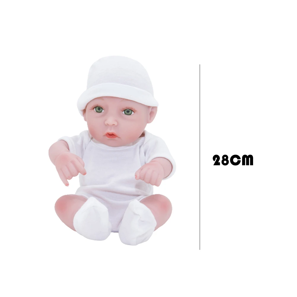 

28cm Reborn Doll Newborn Baby Doll Lifelike Cute Simulation Doll Soft Girl Play House Toys for Children Kids Birthday Gifts