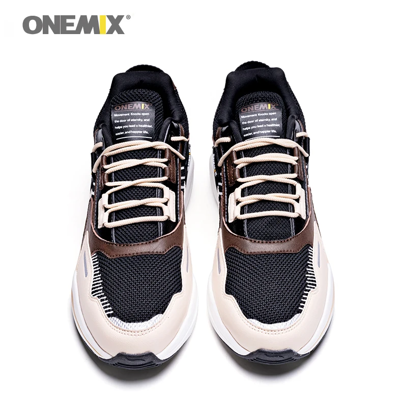 Onemix мужские классические кроссовки в стиле ретро легкие для занятий спортом на