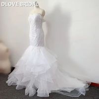 custom made luxury mermaid wedding dress high quality