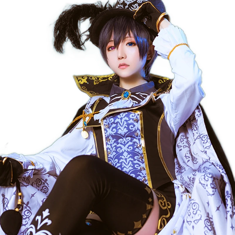 Новый аниме Черный Дворецкий Kuroshitsuji Ciel Phantomhive косплей костюм карнавальный
