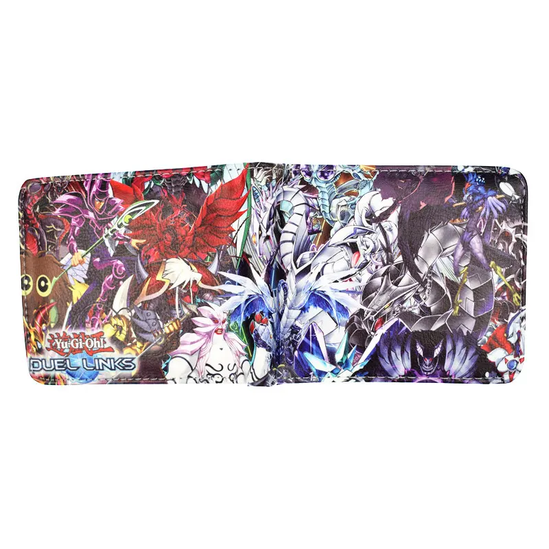 Мультфильм Yu Gi Oh короткий кошелек Высокое качество PU мужской кошелек мальчик кошельки для монет - Цвет: cp1981711