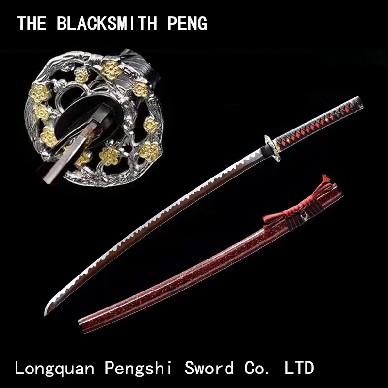 

Japanese Damascus steel katanas/Japonesa swords/Animation film Ninja samurai swords/Chinese martial arts training catana swords