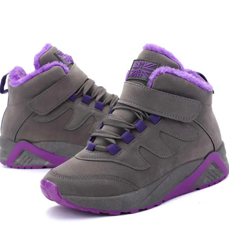 Женские кроссовки 2019 Женская Вулканизированная обувь женские плюшевая зимняя