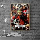 Лидер продаж, новинка, японские мультяшные рисунки Vash the Stampede Trigun, холст, аниме плакат, HD принты, картина, настенное искусство, гостиная, домашний декор, картина
