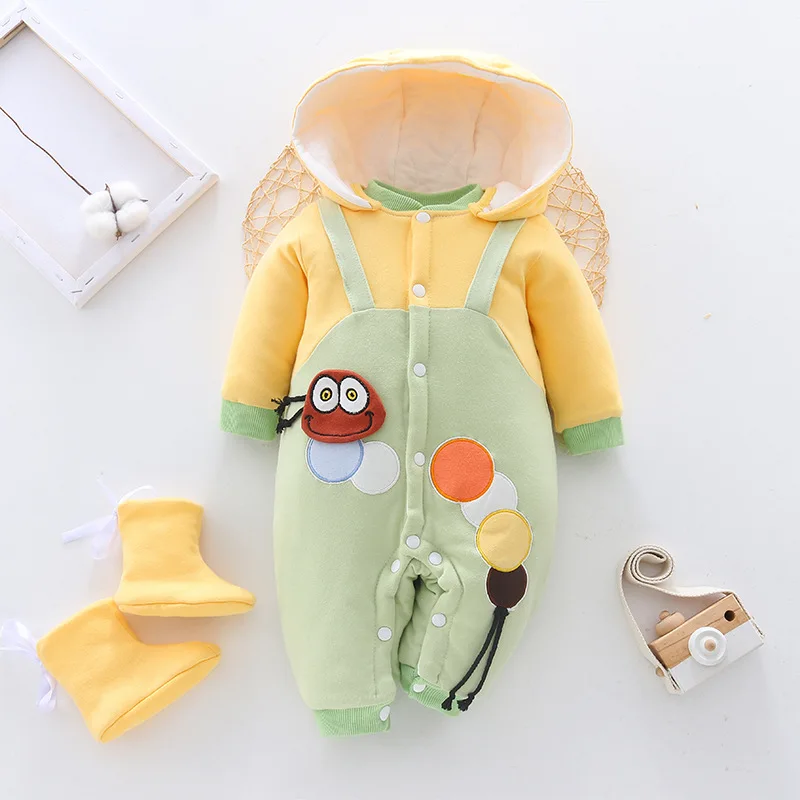 

New Newborn Out-of-pocket Clothes Baby Girl Boy Jumpsuit Thickened Newborn Baby New Out-of-pocket Clothes