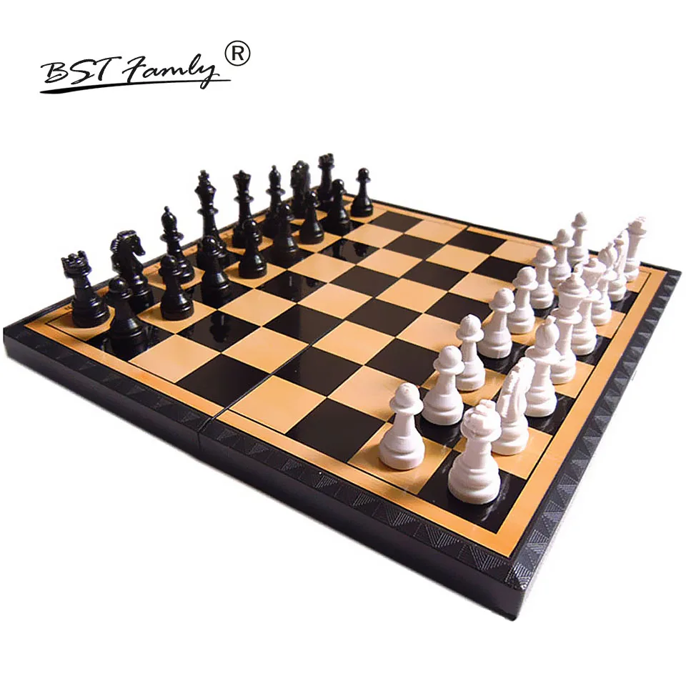 BSTFAMLY Chessman пластиковая шахматная игра международные шахматы магнитные