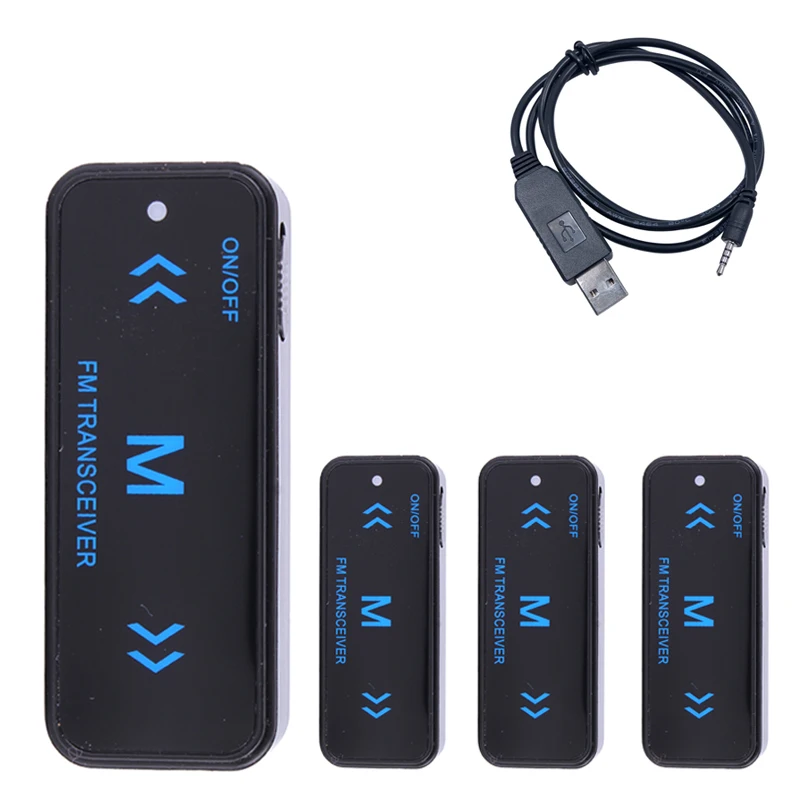 4 шт. Leixen VV-108 Мини Портативная рация 0 5 Вт UHF 400-480 МГц 16CH с USB питанием Eeaphone Ham
