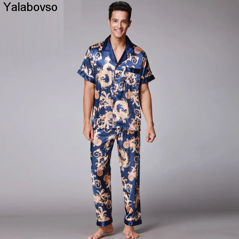 2017 Ретро мода v образный вырез короткий рукав пижамы мягкие гладкие