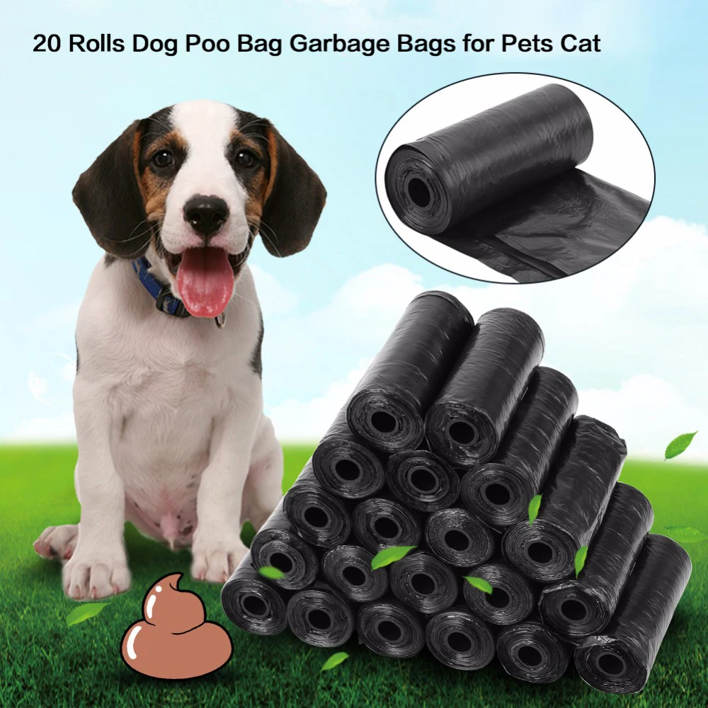 400/200pcs Dog Poo Bag Pet Cat Waste Poop Clean Pick Up Biodegradable Garbage Bags Cleaning Tool Pet Supplies Accessories images - 6