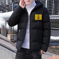 2021fw mens ac studios brand winter warm parkas male street fashion smile printed water wind resistant coat down hoodied coat