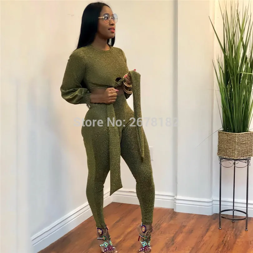 Сексуальный комплект из 2 предметов осенние наряды спортивный костюм для женщин