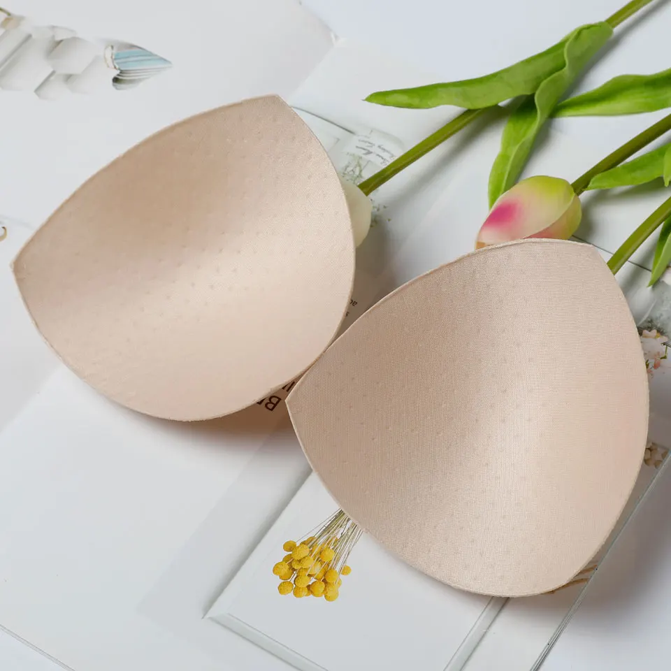 

3 pairs/Lot Women Intimates Bra Accessories Triangle Sponge Swimsuit Pad Breast Chest Enhancers Foam Bra Push Up Inserts