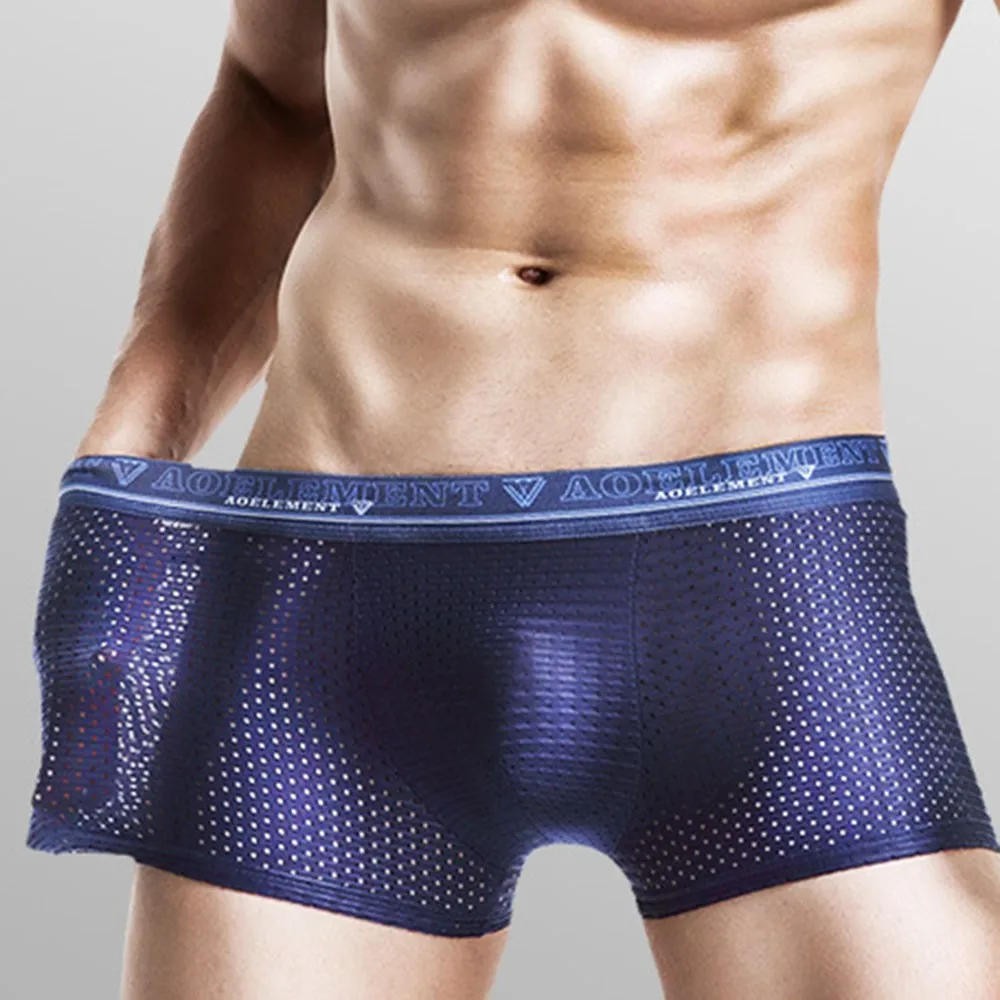 

Mesh Boxershorts Men Comforable Panties Underwear Gay Sexy Underpant Man Boxer Lingerie Shorts Sexy Mens Pouch Boxers Gay Pantie