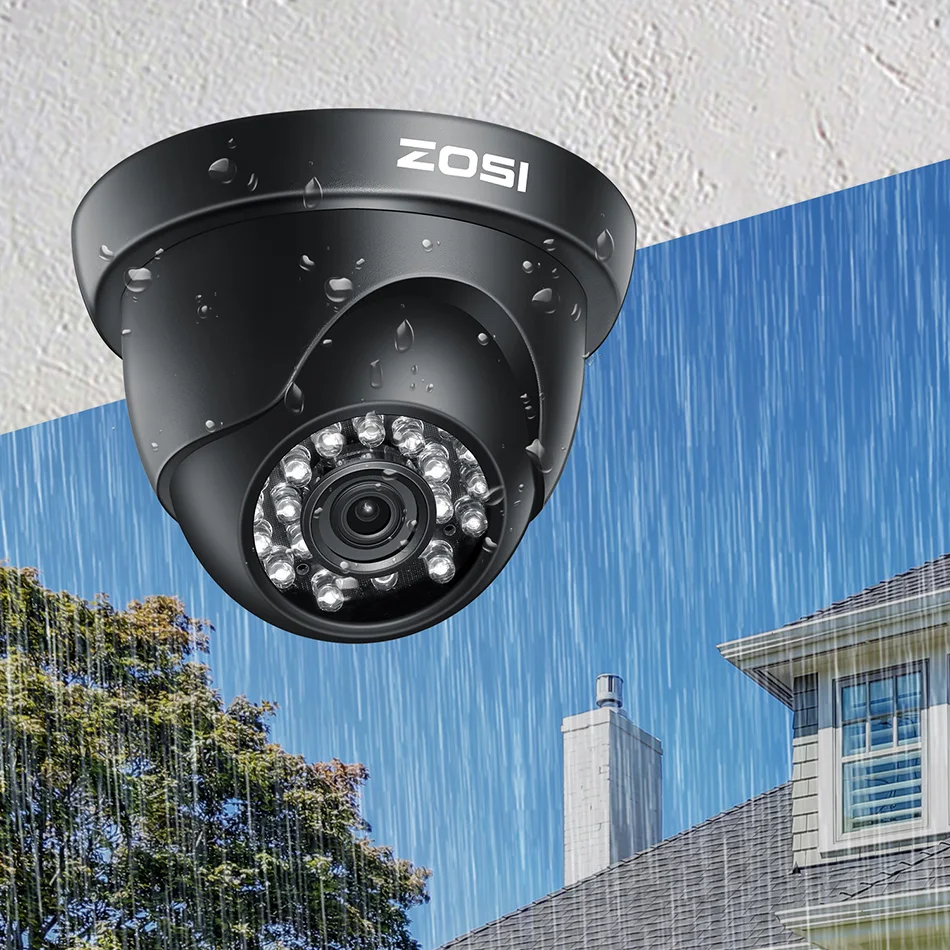 ZOSI 8 каналов 1080N TVI 8CH 720P HDD ночного видения купольная CCTV Видео домашняя светодиодная камера безопасности Система видеонаблюдения DVR комплект