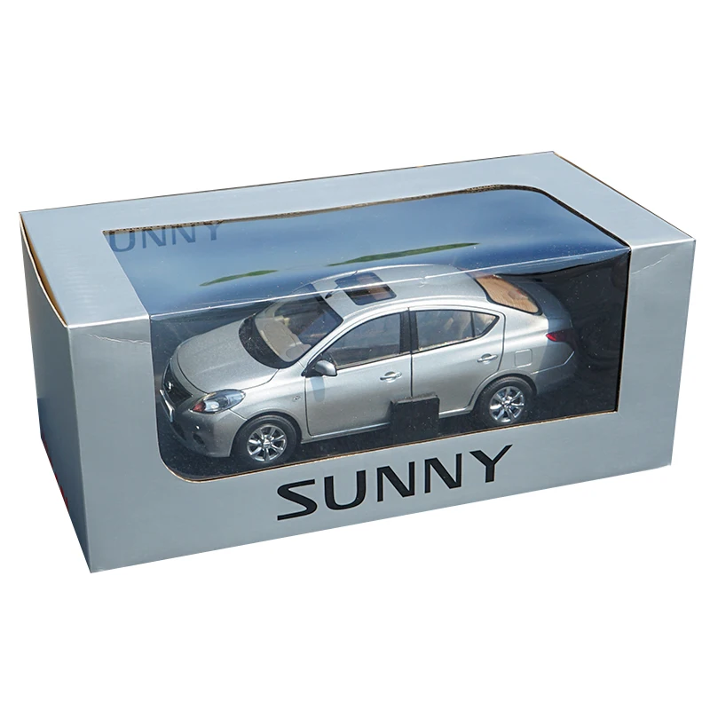 Оригинальная Заводская аутентичная 1:18 Nissan Sunny литая под давлением модель
