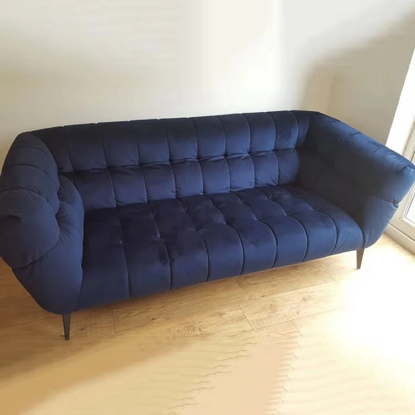 Набор диванов для гостиной Вельветовая ткань Честерфилд дивана камвана буффа