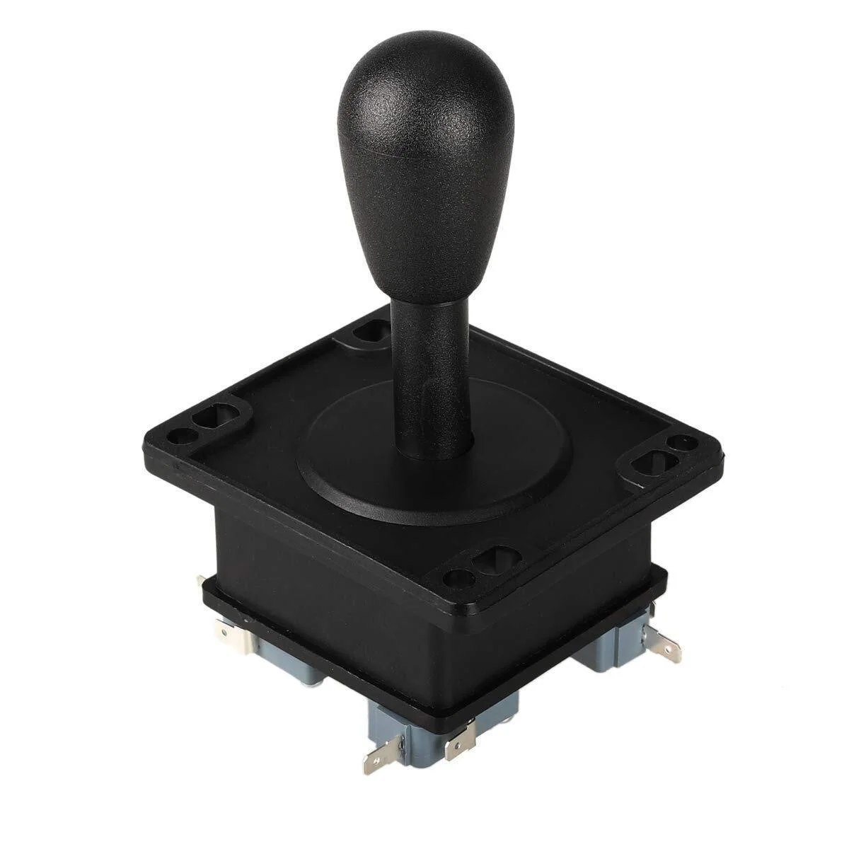 

Joystick Style Arcade Competition 2Pin Joystick BLACK Switchable From 8 Ways Operation, Elliptical Black Handle, Precision