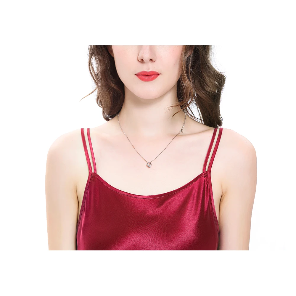 LILYSILK 100 Silk Nightgown Women Night Dress Sleepwear Girls Mini 19 Momme Scoop Neck Women's Clothing Free Shipping