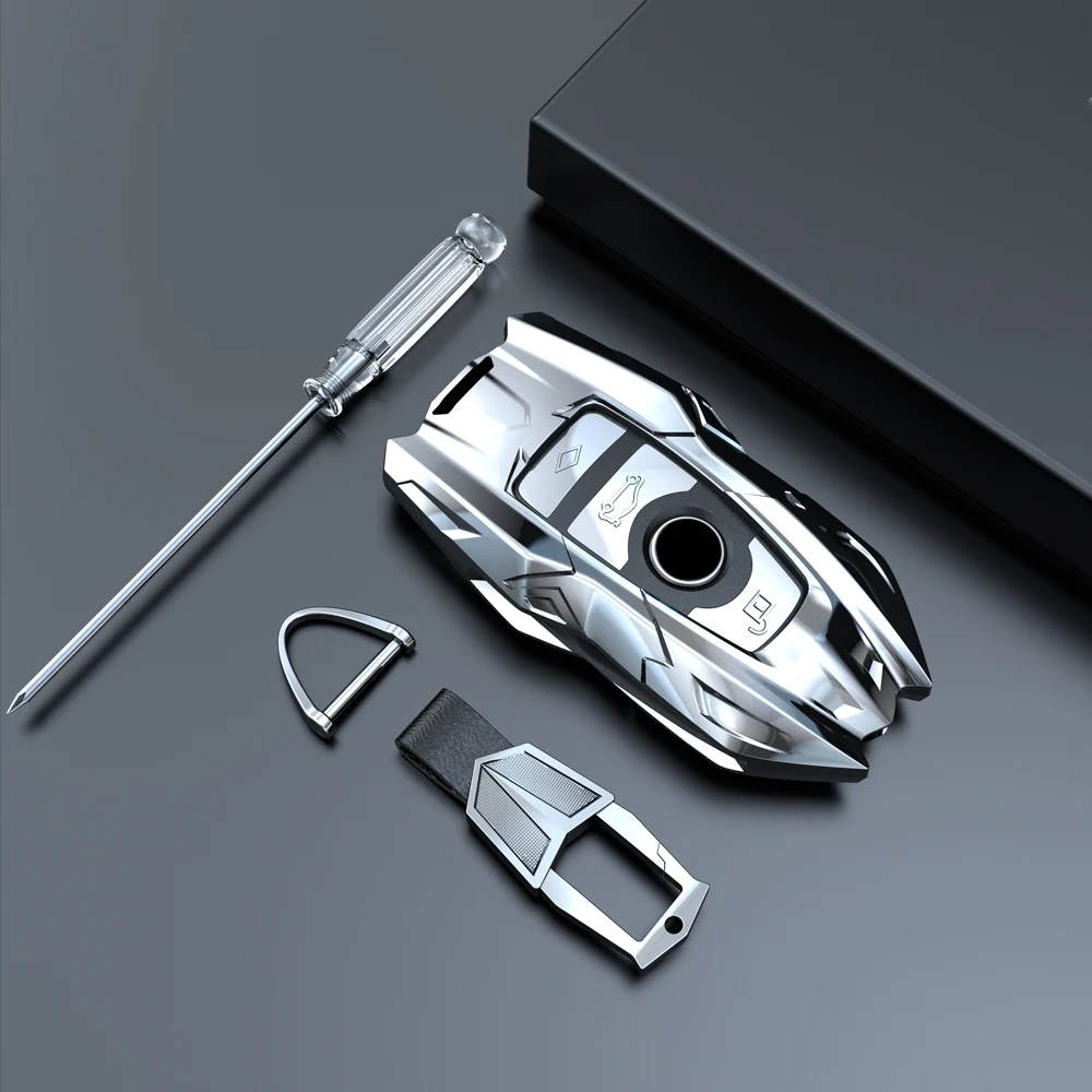 

Zinc Alloy Car Key Case Cover For BMW X1 X3 X5 X6 Series 1 2 5 7 F15 F16 E53 E70 E39 F10 F30 G30 Car Key Shell Protector