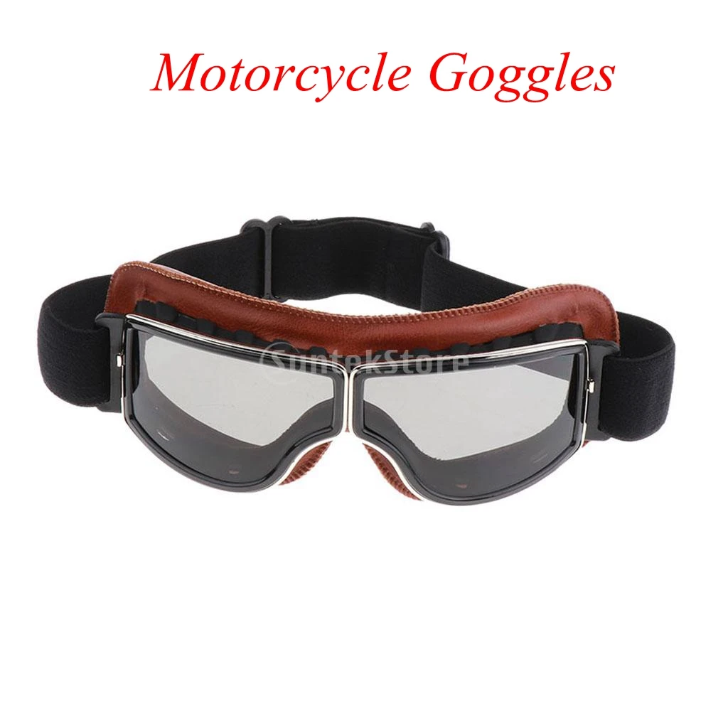 

Motorcycle Vintage Goggles - Anti-Scratch Motorbike Sunglasses Eyewear Glasses